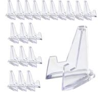 AZORFYX 30 PCS Display Stand, Mini Acrylic Easel Coin Display Stand, for Display Magnetic Card Holder,Challenge Medals, Photo Display, Baseball Sports Trading Cards