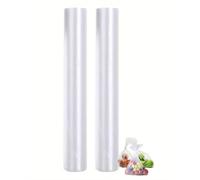 AZPE- 150 Clear Food Storage Bags on a roll (Extra Large size 14"x14"): Freezer Bags for Fresh Produce, Kitchen Storage bags Food Freezer Bags Food Storage, Sandwich bags (2 rolls of 75 bags each)