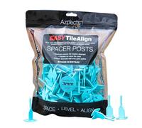Azpects EASYTileAlign Pack of 150x 3mm (1/8") Leveling Spacer Posts for Tile Leveling System. Great for Professional and Home Use, Aligning Flooring Spacers Tool for Patio Slabs and Tiles