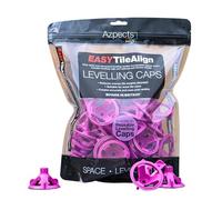 EASYTileAlign Pack of 50x Leveling Caps for Tile Leveling System. Great for Professional and Home Use, Reusable Aligning Flooring Spacers Tool for Patio Slabs and Tiles