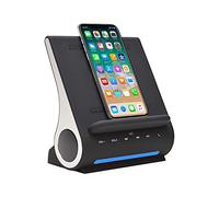 Azpen Innovation Dockall D100 - Qi Wireless Charger, Bluetooth Premium Speakers, Docking Station with Built in Mic Handsfree call, 3 in 1 Station for iPhone and Samsung