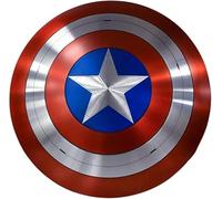 AZQAAN HANDICRAFT Captain Amrica Shield Medieval Warrior Mild Steel Shield Round Cosplay Metal Shield Wall Decor Shield Rustic Vintage Gift, Multi, Brand