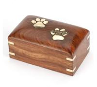 AZQAAN HANDICRAFT Rosewood Cremation Box Pet Urn Peaceful Pet Memorial Keepsake Urn for Ashes