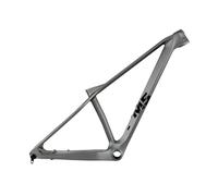 AZQOHMIS 27.5er 29er Carbon Fibre Disc Brake Frame 15/17/19/21in XC Cyclocross Hardtail Mountain Bike Boost Frame 12 * 148mm Thru-Axle BSA T47mm Internal Routing(Gray,29 * 15")