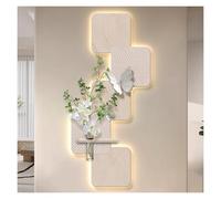 AZQOHMIS 3D LED Wall Art Decor with Remote Control, Plug-in Power Supply for Living Room and Hallway Decoration