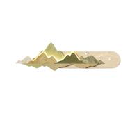 AZQOHMIS 3D Modern Wall Art Decor with LED Lights, Dust-Proof Crystal Porcelain Wall Sculpture for Living Room Bedroom, Contemporary Landscape Picture Wall Decor(Green,100x27cm/39.4x10.6in)