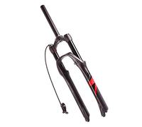 AZQOHMIS Bike Suspension Fork,Bicycle MTB Fork,Gas Shock Absorber Suspension Air Fork,Aluminum Alloy,Straight Steerer Remote Lockout,For Road Cycling Mountain Bike,Green-29in