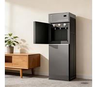 AZQOHMIS Bottom Loading Floor Standing Water Dispenser, Hot water, warm water, cold water, with Empty Bottle Indicator Light, Silent Operation, for Home and Office Use,002,Cold and hot type