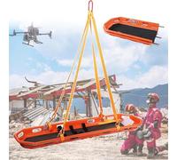 AZQOHMIS Foldable Rescue Basket Stretcher with Adjustable Feet-Securing, Portable for Emergency Patient Transport