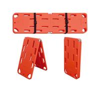 AZQOHMIS Foldable Spine Board Stretcher Backboard,Water Floating Stretcher,Plastic Emergency Rescue Spine Board,Life Board with Seat Belt, PE Two-Fold Stretcher Weight Capacity 350lbs/159KG (2 folds)