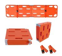 AZQOHMIS Foldable Spine Board Stretcher for Emergency Patient Transfer, Lightweight and Portable with High Load Capacity, Ideal for and First Aid Situations