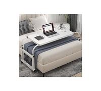 AZQOHMIS Overbed Table Standing Desk Height Adjustable Desk Overbed Table Overbed Desk Rolling Laptop Desk Bedside Table Overbed Table With Wheels