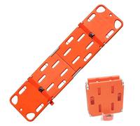 AZQOHMIS Spine Board, Foldable Stretcher Backboard with Adjustable Straps, Lightweight PE Rescue Board for Patient Transport