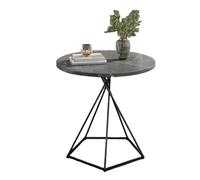 AZQOHMIS Tea Table, Small Table, Round Coffee Table, Sofa Side Table, and Small Round Table are Suitable for Living Rooms, Bedrooms, and Small Spaces,Grey,50cmx50cm