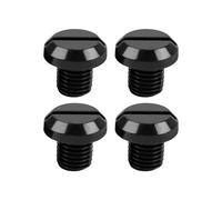AZQUZVZI 4pcs M10*1.25 CNC Motorcycle Side Mirror Hole Cap Compatible With Z125 Z400 Versys 650 FZ-07 MT-07 FZ-09 MT-09 CRF250L CB1000R SV650 KLR 650(Color:Black)