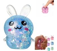 Azruma Easter Bunny Squishy,Bunny Squishy Stress Ball Realistic Design, Slow-Rebound Shapeable Squeeze Ball Sensory Fidget Toy Relieves Stress for Kids and Adults,Easters Party Favors