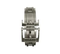 AZSHIW 16mm 18mm Spring Deployant Buckle Compatible With Rolex Compatible With Omega Compatible With Cartier Watch 316L Stainless Steel Clasp Strap(Silver,16mm)