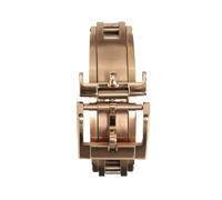 AZSHIW 16mm 18mm Spring Deployant Buckle Compatible With Rolex Compatible With Omega Compatible With Cartier Watch 316L Stainless Steel Clasp Strap(Rose Gold,16mm)