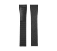 AZSHIW 18mm To 22mm CTS FKM Watch Strap Quick Release Design Compatible With Bretiling Compatible With Tudor Compatible With Longines Men's(Black,19MM_SILVER BUCKLE)