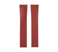 AZSHIW 18mm To 22mm CTS FKM Watch Strap Quick Release Design Compatible With Bretiling Compatible With Tudor Compatible With Longines Men's(Red,21MM_SILVER BUCKLE)