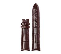 AZSHIW 20x16mm Leather Watch Strap Compatible With Ulysse Nardin Jaeger-LeCoultre PIAGET Band Replace Wristbands(Brown no clasp,19x16mm)
