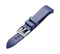 AZSHIW 21MM Silicone Rubber Watch Strap Compatible With RADO CAPTAIN COOK Diving Bracelet Black Green Bluewatch(Blue silver,21mm)