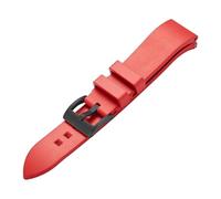 AZSHIW 21MM Silicone Rubber Watch Strap Compatible With RADO CAPTAIN COOK Diving Bracelet Black Green Bluewatch(Red black,22mm)