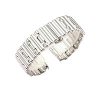 AZSHIW 22mm 24mm 316L Solid Stainless Steel Watch Strap Compatible With Breitling CHRONOMAT B01 AB0134 Super Ocean Replace Bracelet Convex(Silver,22mm)