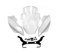 AZSHIW 797 Windscreen Windshield Wind Deflector Shield Screen Visor Glass With Bracket Compatible With DUCATI MONSTER 797 821 1200S 2014 2015 2016(Green)