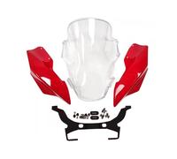 AZSHIW 797 Windscreen Windshield Wind Deflector Shield Screen Visor Glass With Bracket Compatible With DUCATI MONSTER 797 821 1200S 2014 2015 2016(Army green)
