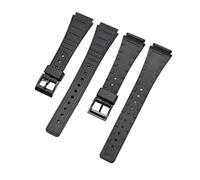 AZSHIW Compatible With 18mm 20mm Black Resin Strap Compatible With Casio Watch Men Women Sport Waterproof Silicone Bracelet Accessories Compatible With G-Shock(CS004 black 18mm)