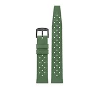 AZSHIW Compatible With Blancpain Fifty Fathoms 5008B Silicone Strap 5008-1130-B52A Replacement Band(Green Black,20mm)
