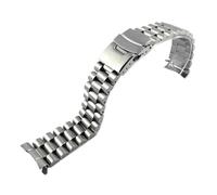 AZSHIW Compatible With Casio Duro Swordfish MDV-106/MDV-107-22mm Stainless Steel Dive Replacement Strap(Silvery 3,22mm no logo)
