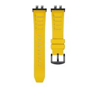 AZSHIW Compatible With Casio GMW-B5000 GM-B2100 GMB2100 GMC-B2100 MRG-B2100D Watch Band Rubber Strap Link Replacement Bracelet(Yellow BK link)