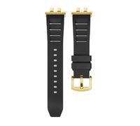 AZSHIW Compatible With Casio GMW-B5000 GM-B2100 GMB2100 GMC-B2100 MRG-B2100D Watch Band Rubber Strap Link Replacement Bracelet(Black gold link)