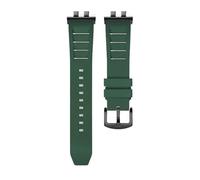 AZSHIW Compatible With Casio GMW-B5000 GM-B2100 GMB2100 GMC-B2100 MRG-B2100D Watch Band Rubber Strap Link Replacement Bracelet(Green BK link)