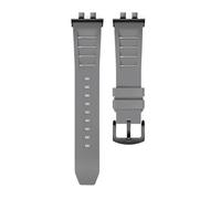 AZSHIW Compatible With Casio GMW-B5000 GM-B2100 GMB2100 GMC-B2100 MRG-B2100D Watch Band Rubber Strap Link Replacement Bracelet(Grey BK link)