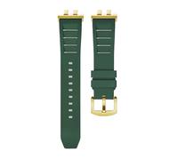 AZSHIW Compatible With Casio GMW-B5000 GM-B2100 GMB2100 GMC-B2100 MRG-B2100D Watch Band Rubber Strap Link Replacement Bracelet(Green gold link)