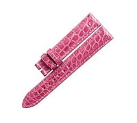 AZSHIW Compatible With CHOPARD HAPPY SPORT 278573/278559 ALLIGATOR LEATHER WATCH STRAP(Silver Yellow,16mm)