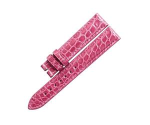AZSHIW Compatible With CHOPARD HAPPY SPORT 278573/278559 ALLIGATOR LEATHER WATCH STRAP(Silver Yellow,16mm)