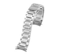 AZSHIW Compatible With Citizen Stainless Steel Curved Watchband 21mm Bracelet Compatible With Citizen Solar AT2140-55 AT2149-85X AT2145 Arc Watch Strap Men(3101-Silver)