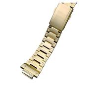 AZSHIW Compatible With DW5600 metal case+strap Compatible With Casio G-SHOCK DW-5600 GW-M5610 GW-B5600 personalized modification DIY set watch parts accessories(Gold strap,5610mm)