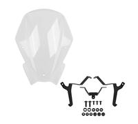 AZSHIW Compatible With Hornet CB500F 2024 2025 Motorcycle Touring Windshield Windscreen Screen Bubble Double Wind Deflector(Clear)
