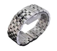 AZSHIW Compatible With IW Men's Watch Strap Solid Stainless Steel Bracelet 18MM 20MM 21MM 22MM Silver Butterfly Buckle Watchband(Between light,20mm)