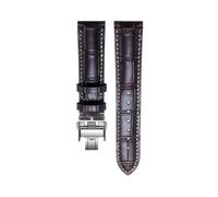 AZSHIW Compatible With Longines Masters Collection HYDROCONQUEST L3 L4 L2.628/L2.673 Watch Strap Cowhide Leather15 19 20 21mm Wristband(Brown silver,20mm)
