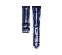 AZSHIW Compatible With Longines Masters Collection HYDROCONQUEST L3 L4 L2.628/L2.673 Watch Strap Cowhide Leather15 19 20 21mm Wristband(Blue no clasp,20mm)