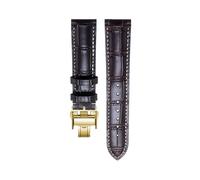 AZSHIW Compatible With Longines Masters Collection HYDROCONQUEST L3 L4 L2.628/L2.673 Watch Strap Cowhide Leather15 19 20 21mm Wristband(Brown gold,20mm)