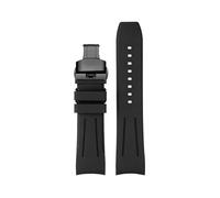 AZSHIW Compatible With Tissot Rubber Strap 1853 Starfish Diving T120 Speed Dare T125 T120417A Fluorine Soft Chain Men's 22mm(B-Black Black,22mm-width)
