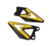 AZSHIW Motorcycle Footrest Heel Guard Cover Rearsets Foot Rest Peg Protector Compatible With ZX6R 2019-2025(Yellow)