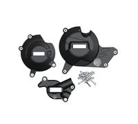 AZSHIW Motorcycles Engine Protection Cover Compatible With SUZUKI SV650 2015-2023 SV650X 2018-2023 DL650 V-STROM 2017-2023 Compatible With GB Racing(Black 1 set)
